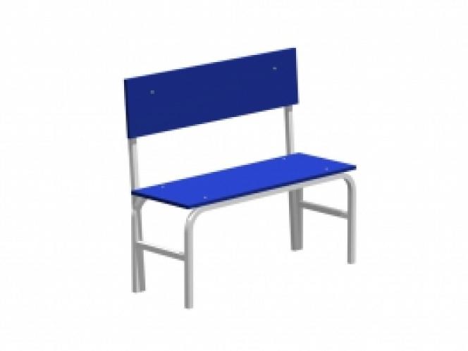 Скамья гардеробная со спинкой (лдсп) 850х800х375